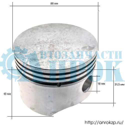 Поршень компрессора воздушного с кольцами HYUNDAI HD120/160/170/250/260/350/450/500 KOREA 38314-72211 / 3831472211.