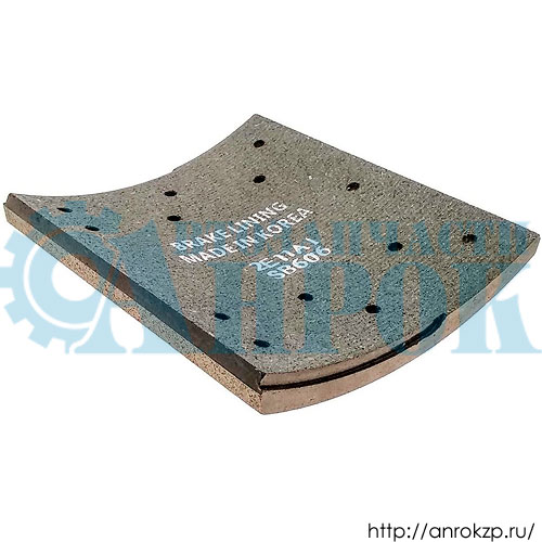 Накладка тормозной колодки заднего колеса 58342-7D940 / 58342-7J500 / 583427D940 / 583427J500 / SL211 (ширина 210мм)(R2 скос) KOREA HYUNDAI HD160/170/250/450.