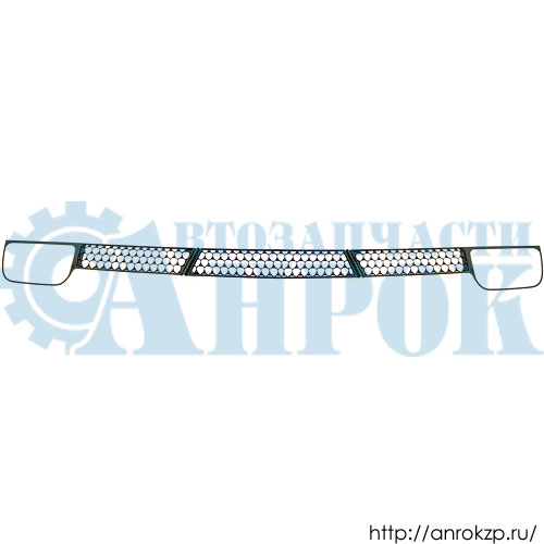 Решетка бампера переднего (Кузбасс) HYUNDAI County МК 86550-58000 / 8655058000.